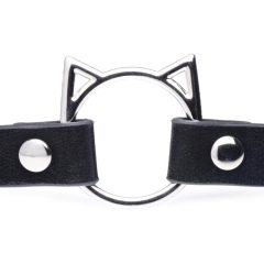   Collare Kinky Kitty della Master Series con Pendente a Forma di Testa di Gatto (Nero)