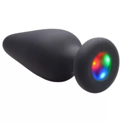 Booty Sparks - plug anale luminoso in silicone nero