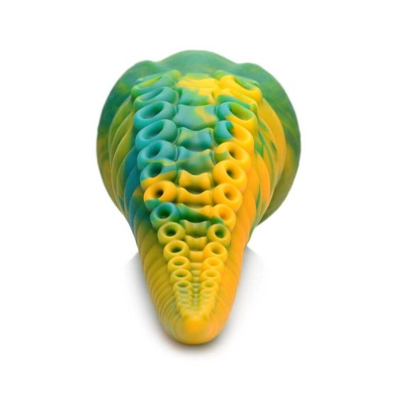 Dildo Monstropus in Silicone con Forma di Tentacolo di Polpo - 22cm (giallo-verde)