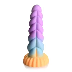Creature Cocks Mystique - dildo unicorno 21cm - viola giallo