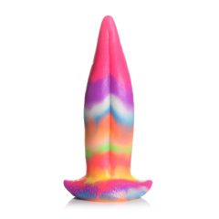   Lingua di Unicorno Fluorescente in Silicone - Dildo 21cm (arcobaleno)