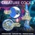 Creature Cocks Kraken - Dildo a Tentacolo a Spirale - 21cm (Oro-Blu)