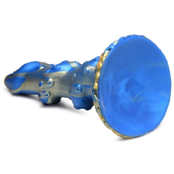 Dildo Tentacolare a Spirale Kraken - Oro e Blu 21cm