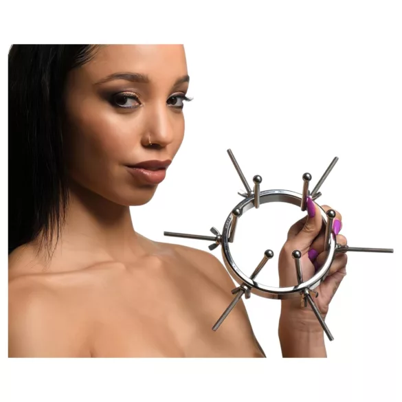 XR Brands Oculus - plug anale dilatatore - acciaio inox argento