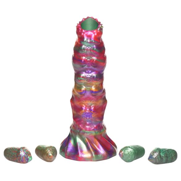 Creature Cocks Larva - Dildo alieno ovopositore (arcobaleno)