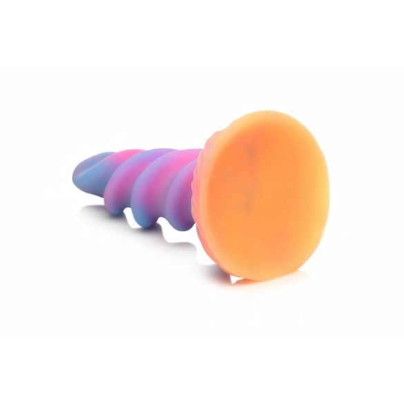 Creature Cocks Moon Rider - dildo unicorno luminoso - silicone viola rosa