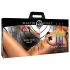 XR Brands - candela per il corpo BDSM - arcobaleno (3 pz)