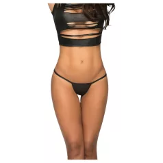 Mapalé - tanga micro lucida - nero - M/L