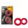 Stay Hard - set anelli fallici - silicone rosso