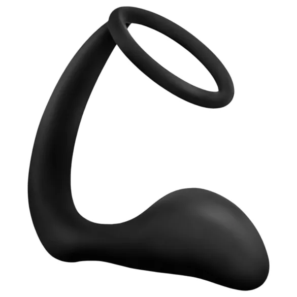 Anal Adventures Platinum - dildo anale con anello fallico - nero
