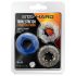 Stay Hard - Set di anelli penieni - 3pz (colorati)