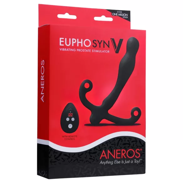 Aneros Eupho Syn V - vibratore prostatico con telecomando - nero
