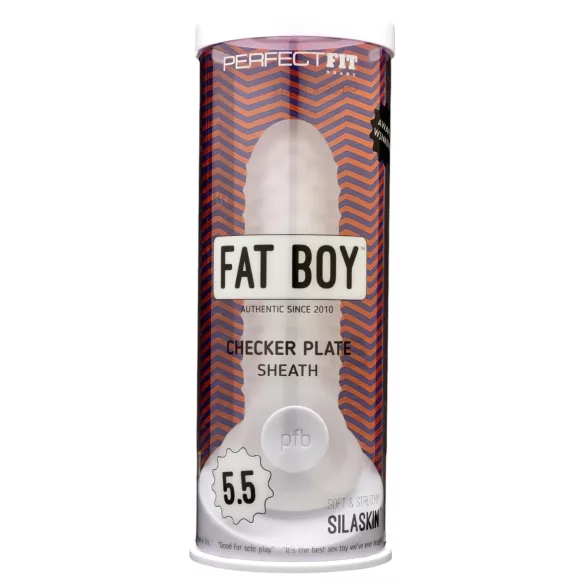 Perfect Fit - Fat Boy Checker Box - guaina peniena (15 cm, bianca)