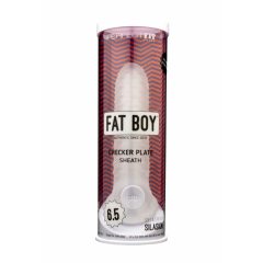 Guaina Pene Fat Boy Checker - Lunghezza 17cm - Color Latte