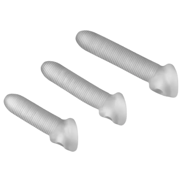 Perfect Fit - Fat Boy Micro a coste - guaina per pene (15 cm, bianco)