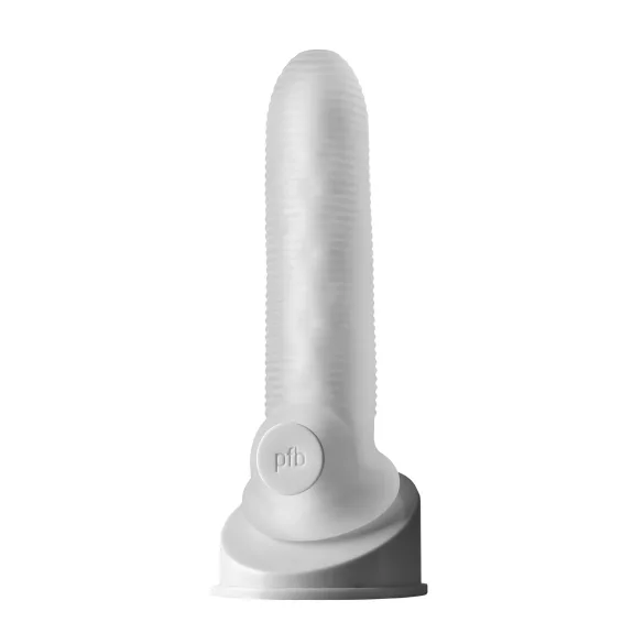 Perfect Fit - Fat Boy Micro a costine - guaina peniena (17 cm, bianco)