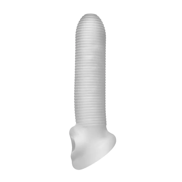 Perfect Fit - Fat Boy Micro a costine - guaina peniena (17 cm, bianco)