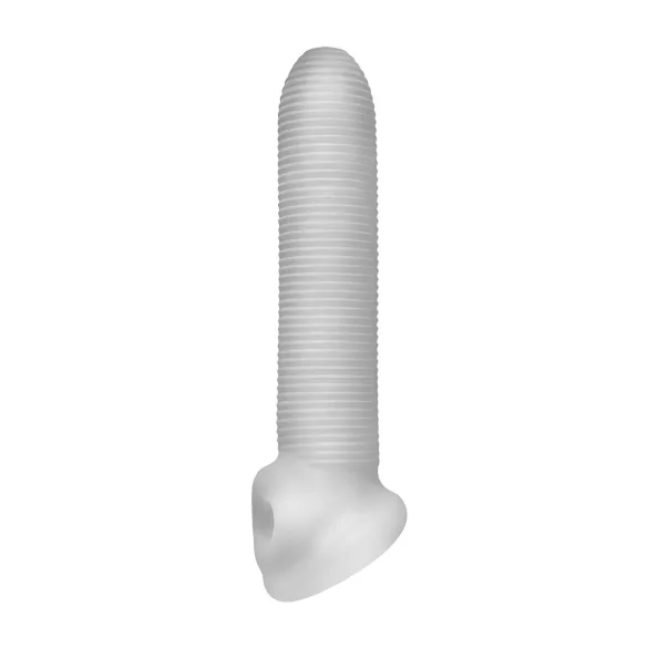 Perfect Fit - Fat Boy Micro a costine - guaina peniena (19 cm, bianca)
