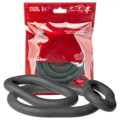   Perfect Fit Ultra Wrap - set anelli fallo spessi - silicone nero - 3 pezzi