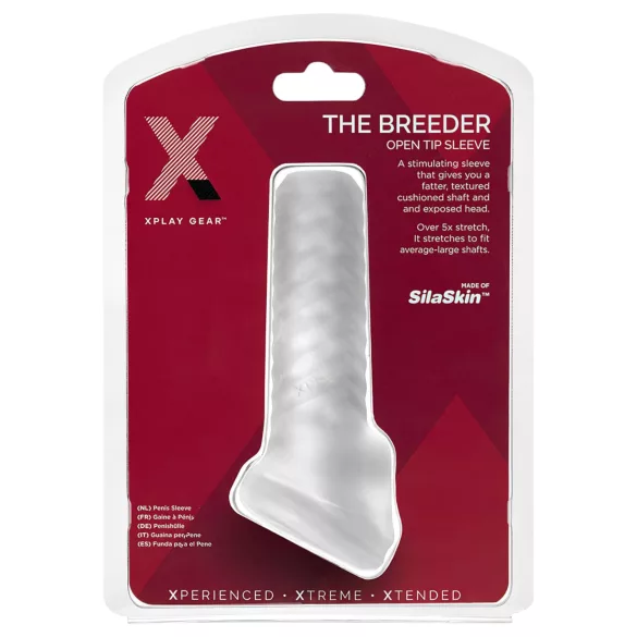 Perfect Fit Breeder - guaina pene aperta - bianco