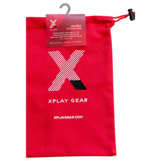 Sacchetto in Cotone Rosso per la Conservazione di Giocattoli Erotici - Perfect Fit Play Gear