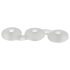 Perfect Fit Triple - Set di Anelli Fallici (bianco)