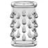 Stay Hard - anello fallico con sfere - trasparente