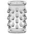 Stay Hard - anello fallico con sfere - trasparente