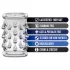 Stay Hard - anello fallico con sfere - trasparente