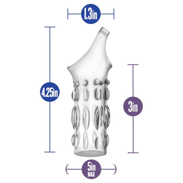 Performance - anello fallico con polsino per pene (trasparente)