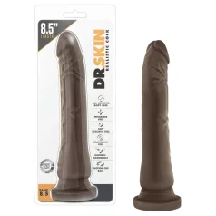   Dr. Skin 8,5 - dildo realistico con ventosa (marrone, 20,5 cm)