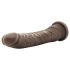 Dr. Skin 8,5 - Dildo realistico marrone con ventosa (20,5cm)