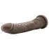 Dr. Skin 8,5 - dildo realistico con ventosa (marrone, 20,5 cm)