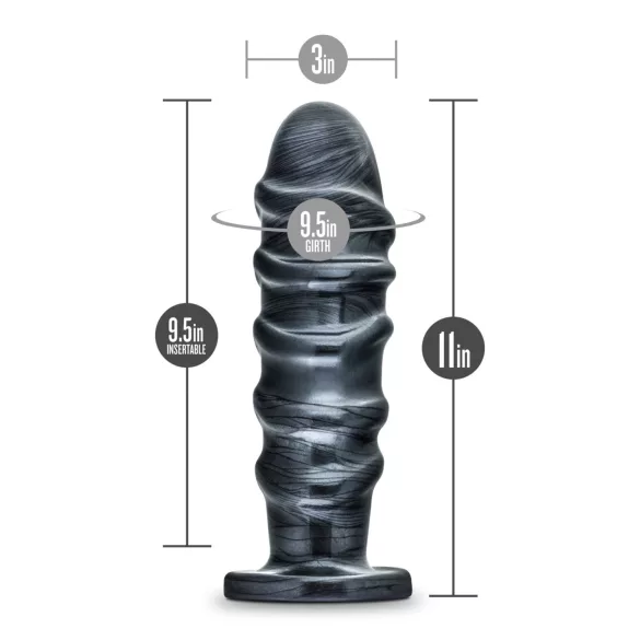 Blush Jet - dildo anale XXL (nero)