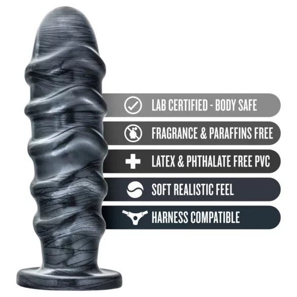 Blush Jet - dildo anale XXL (nero)