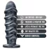 Blush Jet - dildo anale XXL (nero)