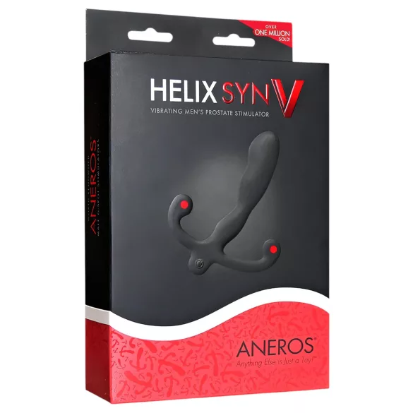 Aneros Helix Syn V - vibratore prostatico ricaricabile (nero) - 12,7 cm