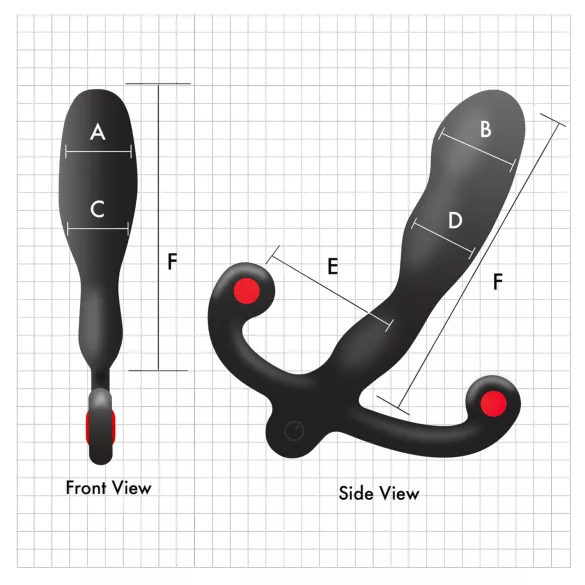 Aneros Helix Syn V - vibratore prostatico ricaricabile (nero) - 12,7 cm