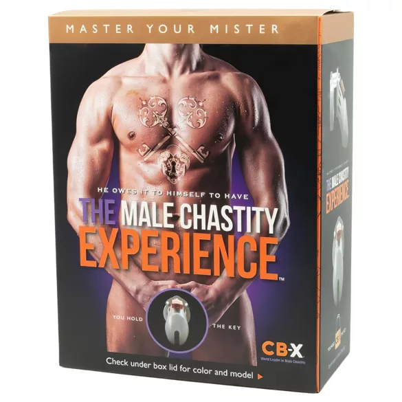 CB-6000 CB-X - gabbia pene con lucchetto - nero