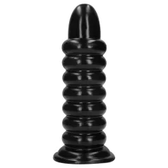 Ahi! Spiral Force - plug anale avvitato (nero) - 23,5 cm