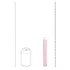 Loveline - vibratore dritto in vetro (rosa)