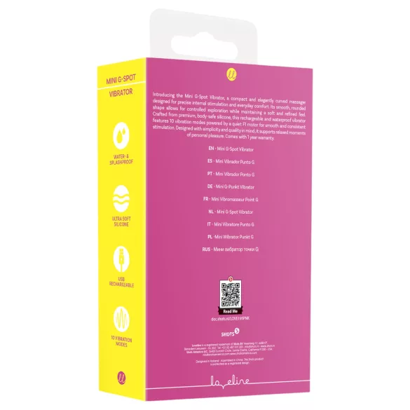 Loveline - mini vibratore punto G (rosa)