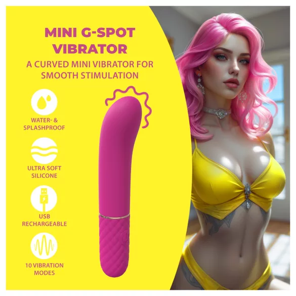 Loveline - mini vibratore punto G (rosa)