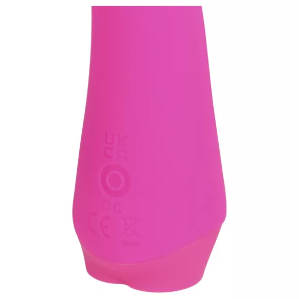 Loveline - mini vibratore curvo con coniglietto (rosa)
