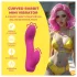 Loveline - mini vibratore curvo con coniglietto (rosa)