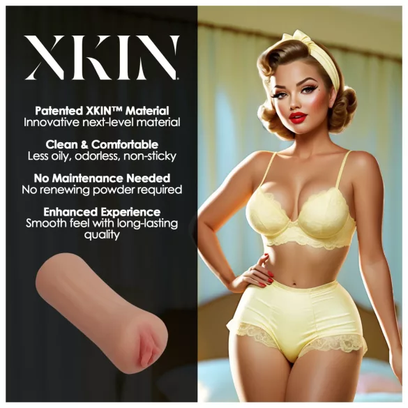XKIN Party Slut Bettie - masturbatore con vagina finta realistica (color carne)