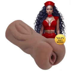   XKIN Naughty Nurse Riley - masturbatore realistico a forma di vagina (color carne scuro)