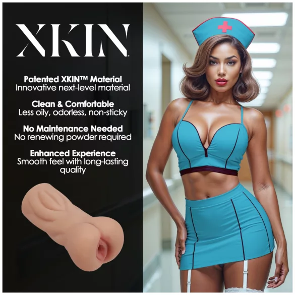 XKIN Naughty Nurse Trixie - masturbatore realistico a forma di vagina (color carne)