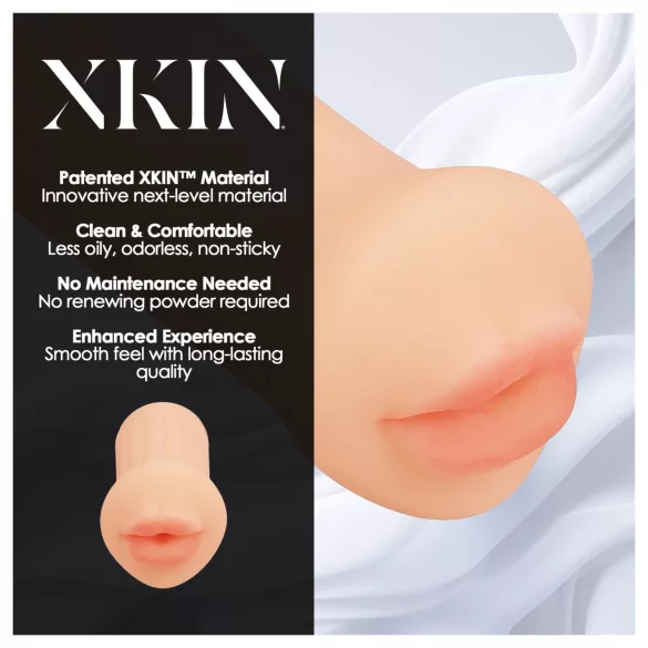 XKIN - masturbatore realistico a bocca artificiale - S (color carne)