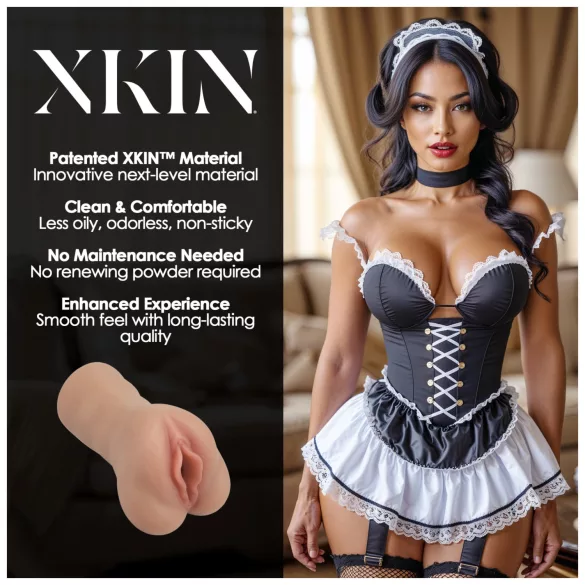 XKIN Maid Lacey - masturbatore vaginale realistico (color carne)